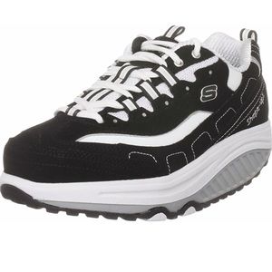 New Sketchers Shape-ups bl/wh